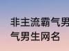 非主流霸气男生网名 好听的非主流霸气男生网名