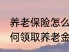 养老保险怎么领取养老金 养老保险如何领取养老金